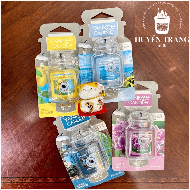 Sáp thơm treo xe hơi oto hãng Yankee Candle USA mùi hương mới