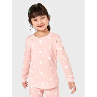Bộ cotton dài tay mặc nhà bé gái Canifa