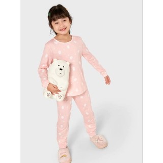 Bộ cotton dài tay bé gái Canifa