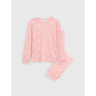 Bộ cotton dài tay mặc nhà bé gái Canifa