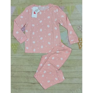 Bộ cotton dài tay mặc nhà bé gái Canifa