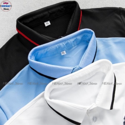 Áo  Nam ,Áo  Thun Polo Cá Sấu Nam Cổ Bẻ Tay Nam Chất  Coton Co Giản Mèm Min  - Men87_store