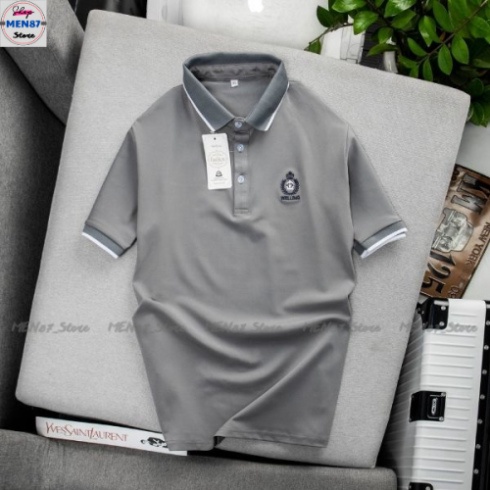Áo  Nam ,Áo  Thun Polo Cá Sấu Nam Cổ Bẻ Tay Nam Chất  Coton Co Giản Mèm Min  - Men87_store