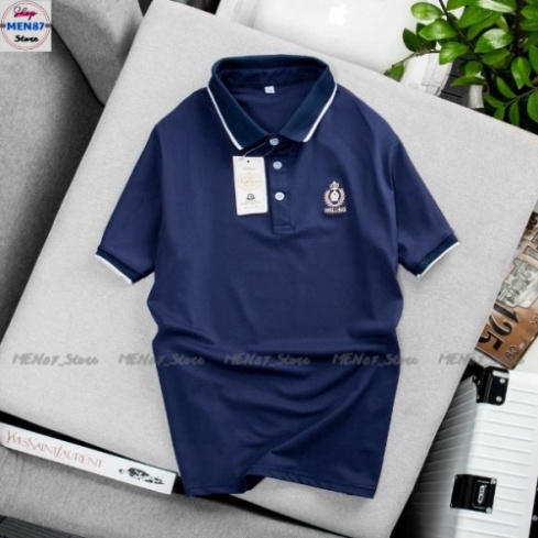 Áo  Nam ,Áo  Thun Polo Cá Sấu Nam Cổ Bẻ Tay Nam Chất  Coton Co Giản Mèm Min  - Men87_store