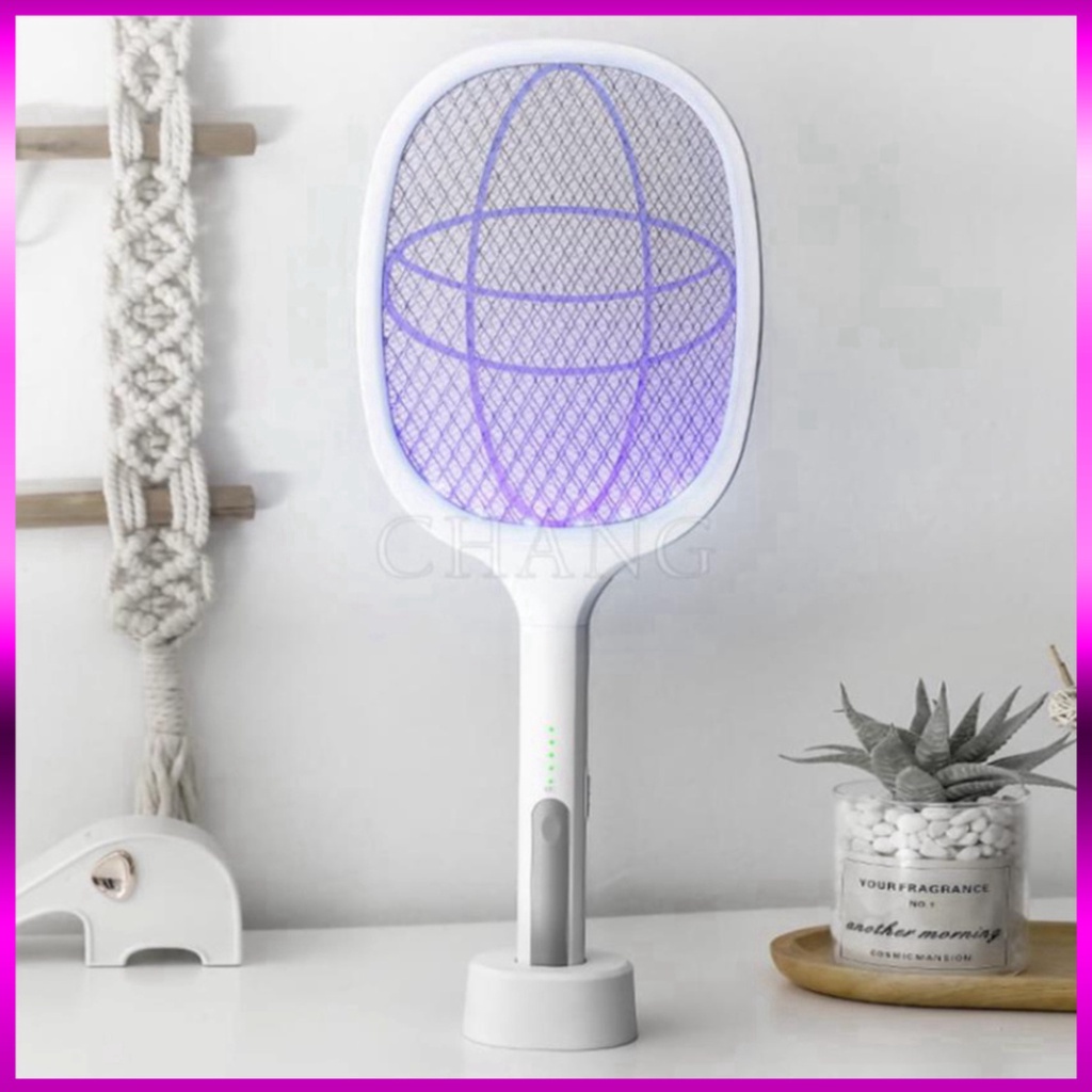 Vợt Muỗi Thông Minh Kiêm Đèn Bắt Muỗi Tự Động 2 In 1 - Pin Sạc Cao Cấp 1200 Mah An Toàn Tiện Lợi Mdst Chất Lượng Bền Đẹp