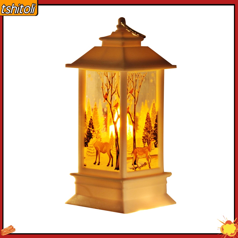 Đèn ngủ để bàn/treo trang trí Giáng Sinh họa tiết ông già Noel/người tuyết/tuần lộc