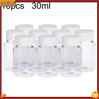 [tshitoli] Set 10 lọ đựng thuốc/ kẹo/ muối bằng nhựa trong suốt 30ml