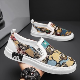 Giày Lười Vải Canvas Đế Dày Thoáng Khí Thời Trang Mùa Hè 2023 Phong Cách Mới Cho Nam