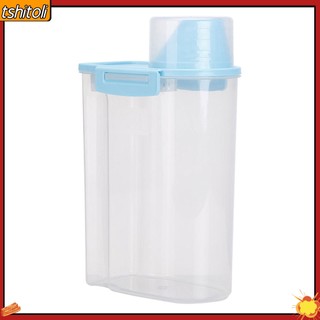 [tshitoli] Hộp nhựa trong suốt có nắp dung tích 2.5L đựng hạt ngũ cốc