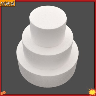 [tshitoli] Bánh kem xốp giả dùng cho luyện tập đường kính 10/15/20cm