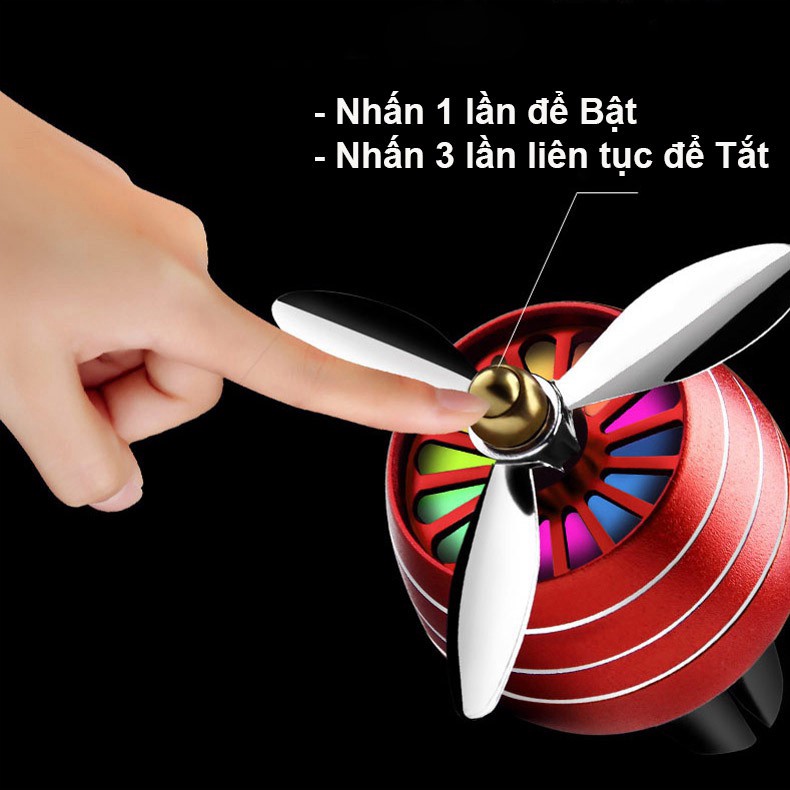 Sale Xả Kho Quạt Sáp Thơm Gắn Cửa Gió Xe Hơi - Có Đèn Led xehoishop
