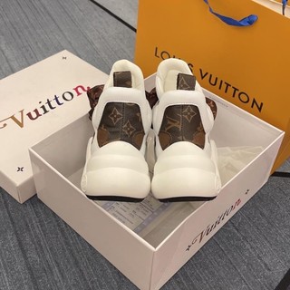 GIÀY L’V WHITE BROWN LAI AU SC [ Full Box + Free Ship ]