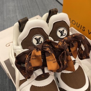 GIÀY L’V WHITE BROWN LAI AU SC [ Full Box + Free Ship ]