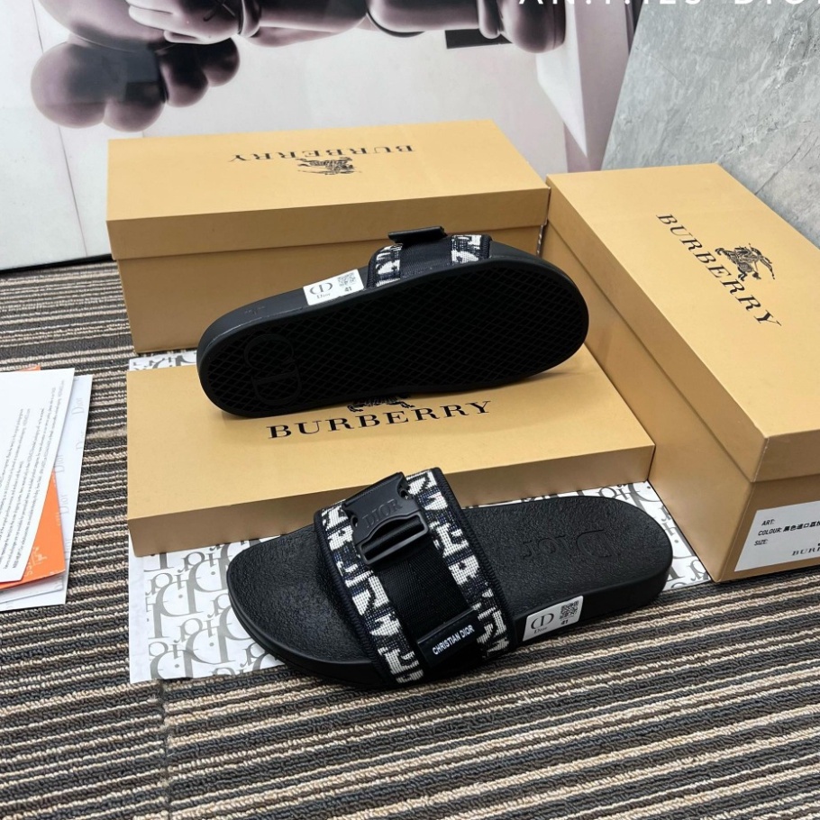 Dép lê Dio khuy bấm - dep da nam bản da PU đế cao su non mềm mại HOTTTT 2023