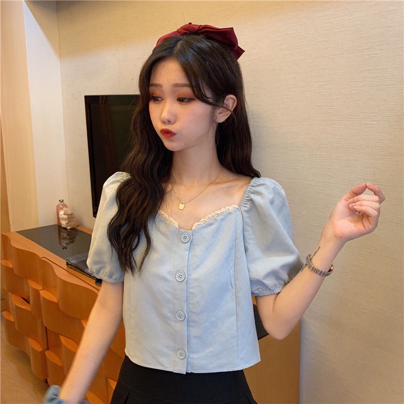 Áo Sơ Mi Ngắn Tay Phong Cách Hàn Quốc Thời Trang Mùa Hè Mới Cho Nữ