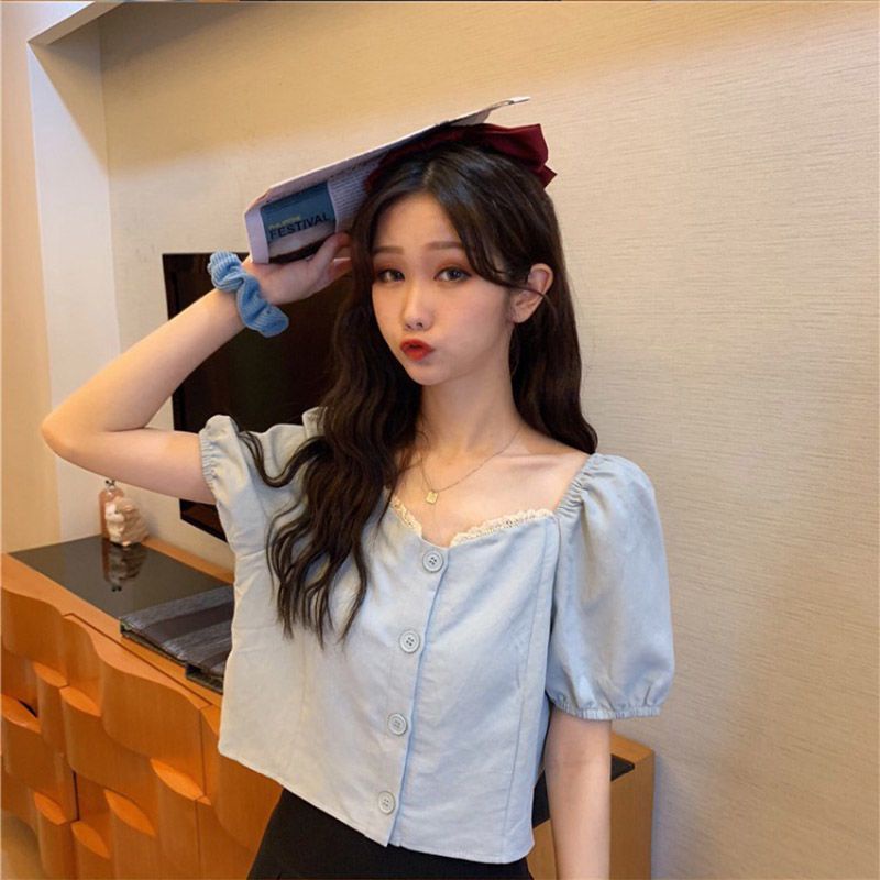 Áo Sơ Mi Ngắn Tay Phong Cách Hàn Quốc Thời Trang Mùa Hè Mới Cho Nữ