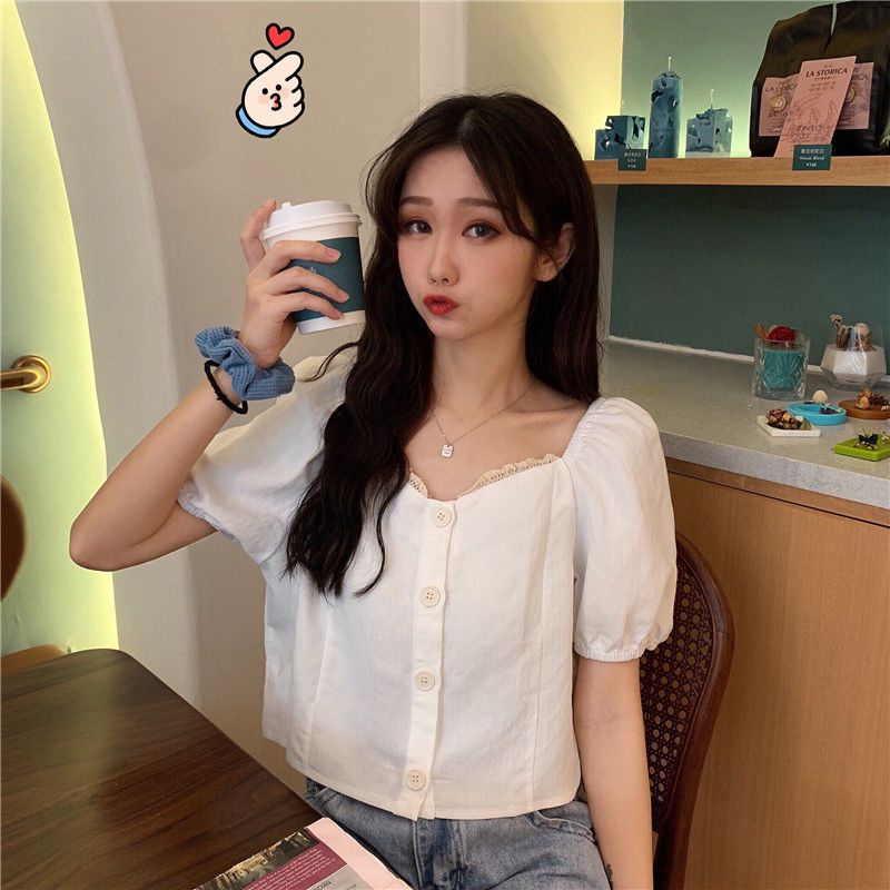 Áo Sơ Mi Ngắn Tay Phong Cách Hàn Quốc Thời Trang Mùa Hè Mới Cho Nữ
