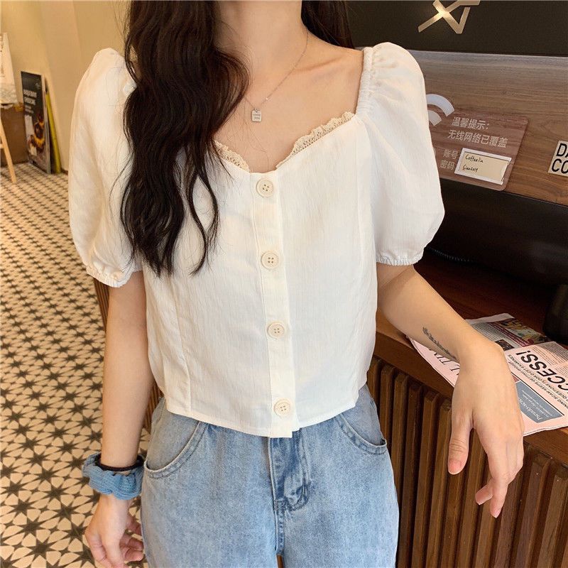 Áo Sơ Mi Ngắn Tay Phong Cách Hàn Quốc Thời Trang Mùa Hè Mới Cho Nữ