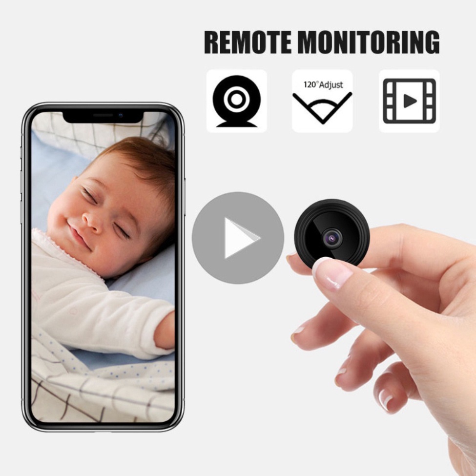 Camera An Ninh A9 Hd 1080P Wifi Quan Sát Ban Đêm Không Dây Webcam Màn Hình  HOT