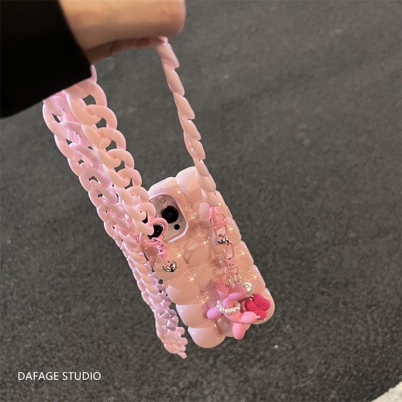 Ốp Điện Thoại Acrylic Hình Cún Kiểu Hàn Quốc Cho Iphone 11 14Promax 12 13promax