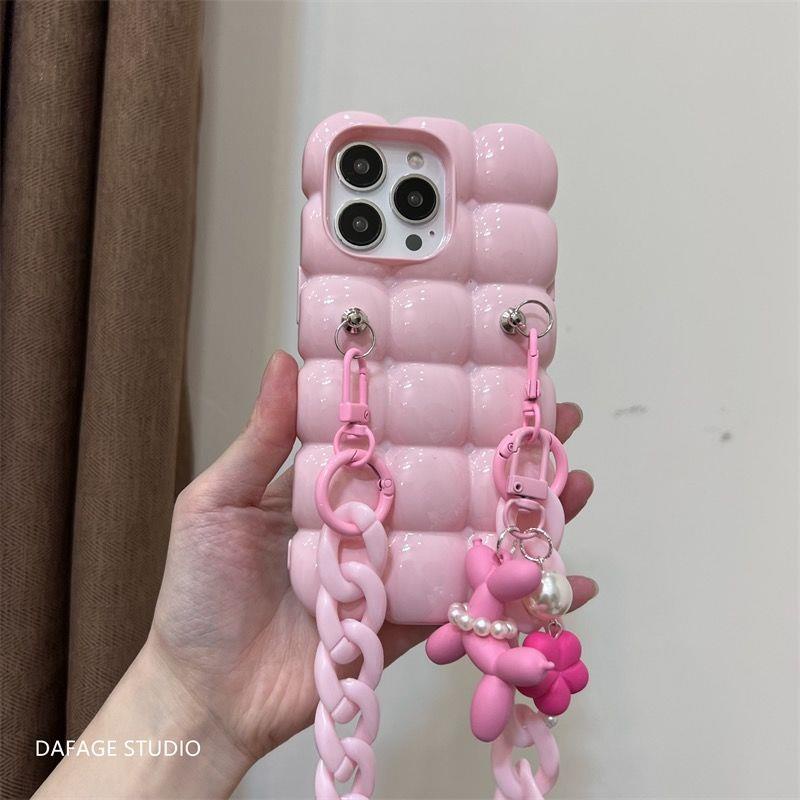 Ốp Điện Thoại Acrylic Hình Cún Kiểu Hàn Quốc Cho Iphone 11 14Promax 12 13promax