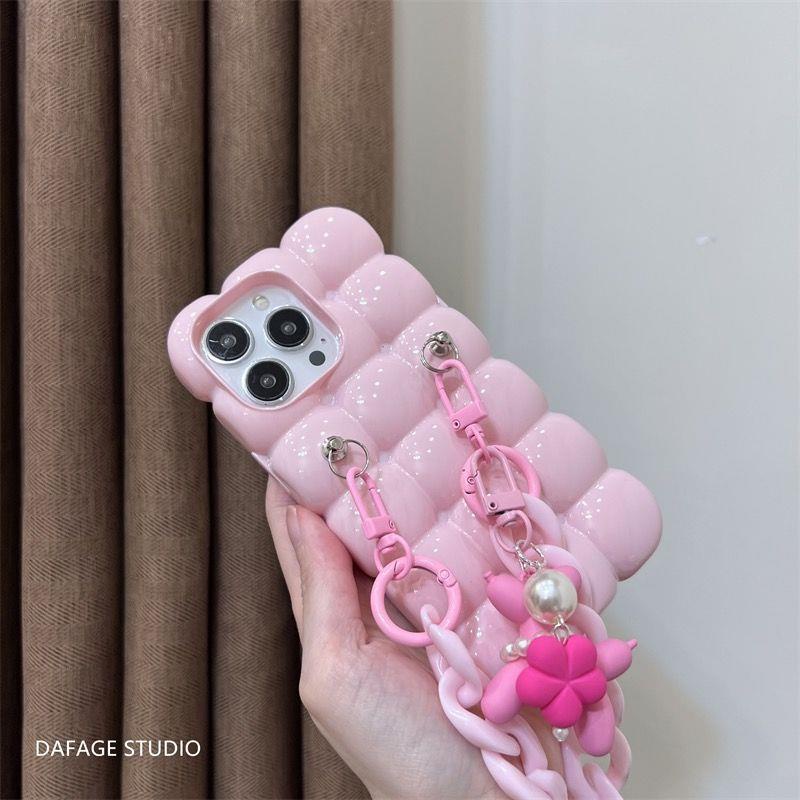 Ốp Điện Thoại Acrylic Hình Cún Kiểu Hàn Quốc Cho Iphone 11 14Promax 12 13promax