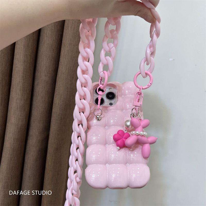 Ốp Điện Thoại Acrylic Hình Cún Kiểu Hàn Quốc Cho Iphone 11 14Promax 12 13promax