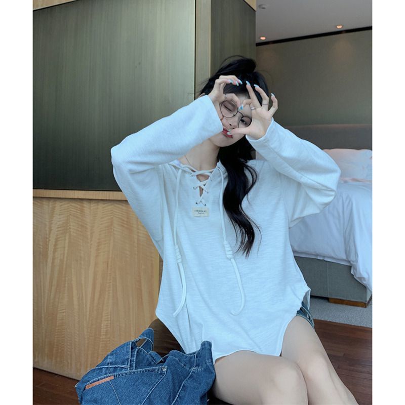 Jiashucheng Áo Hoodie Tay Dài Dáng Rộng Cỡ Lớn Thời Trang Xuân Thu Cá Tính Cho Nữ