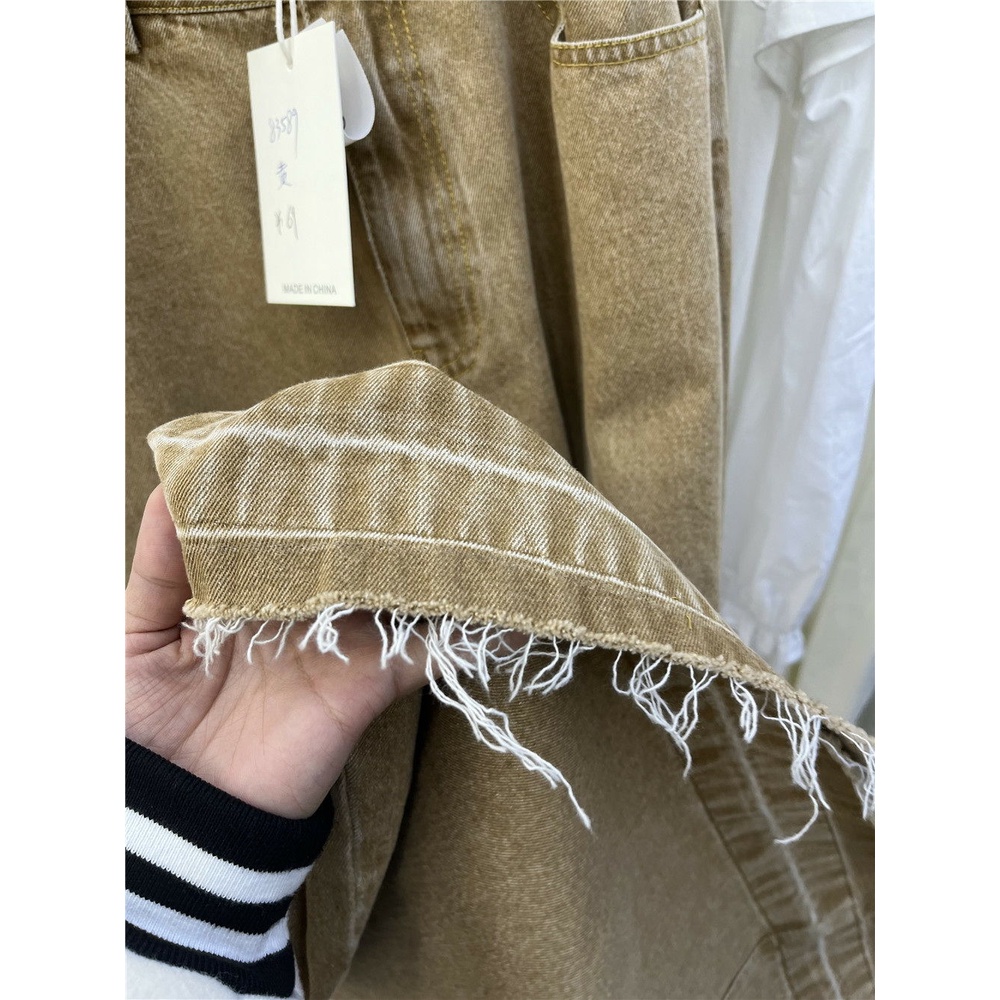 Chân váy jean Lưng Cao Dáng Dài Phong Cách Hàn Quốc