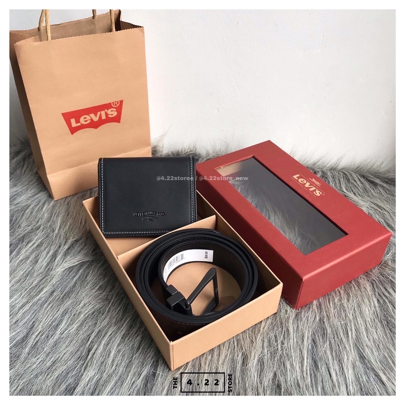 ẢNH THẬT - SET VÍ THẮT LƯNG LEV CAO CẤP