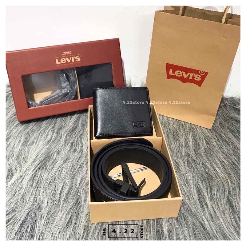 ẢNH THẬT - SET VÍ THẮT LƯNG LEV CAO CẤP