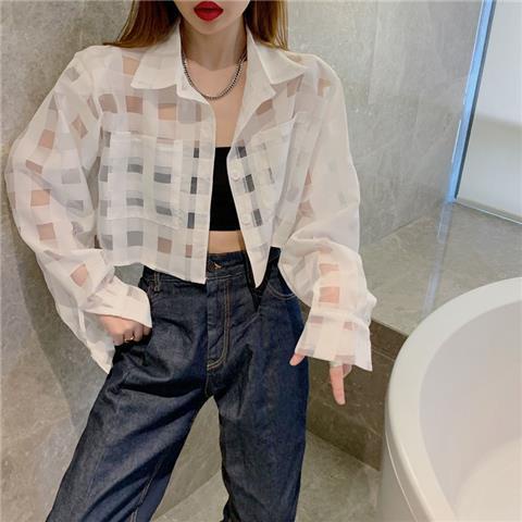 Jiashucheng Áo Sơ Mi Tay Dài Chống Nắng Thiết Kế Mỏng Thời Trang Mùa Hè Phong Cách Mới Dành Cho Nữ