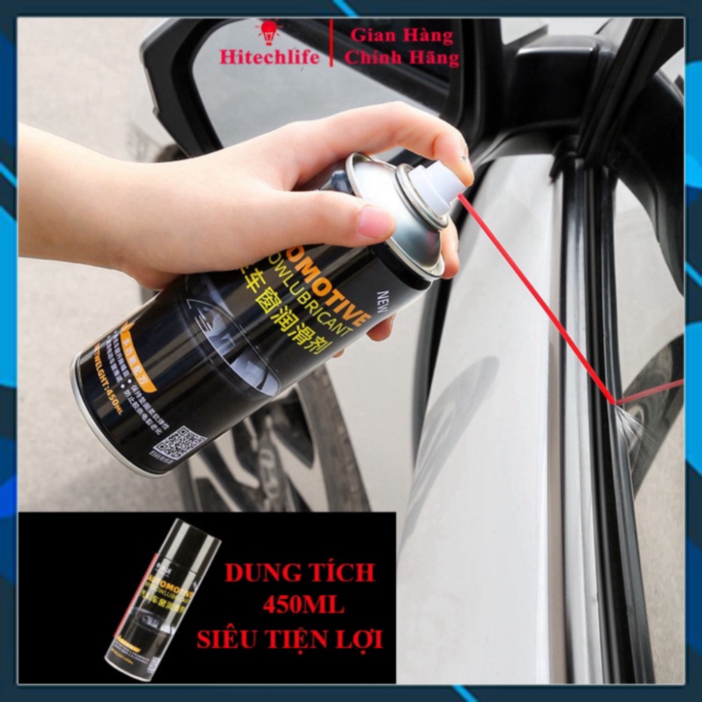 Chai Xịt Dầu Bôi Trơn Cửa Kính Ô Tô Dung Tích 450ml Chống Kẹt Kính Bảo Dưỡng Gioăng Cao Su Cửa Nóc Ô Tô- Chamsocoto -cha