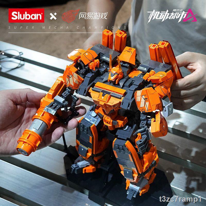 Mobile City Alpha Building Blocks Bom tấn thứ 3 game NetEase cùng mô hình đồ chơi lắp ráp mô hình mecha Arthur Regang