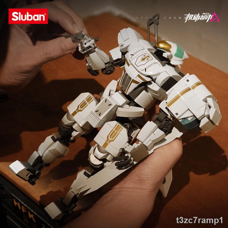 Mobile City Alpha Building Blocks Bom tấn thứ 3 game NetEase cùng mô hình đồ chơi lắp ráp mô hình mecha Arthur Regang