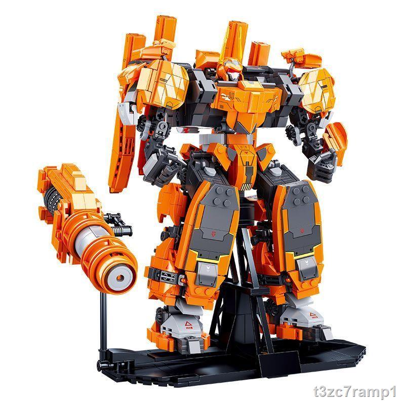 Mobile City Alpha Building Blocks Bom tấn thứ 3 game NetEase cùng mô hình đồ chơi lắp ráp mô hình mecha Arthur Regang