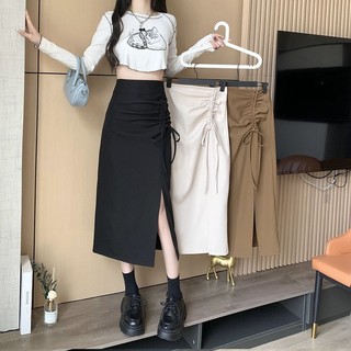 Chân váy chữ a xếp ly lưng cao kiểu mới