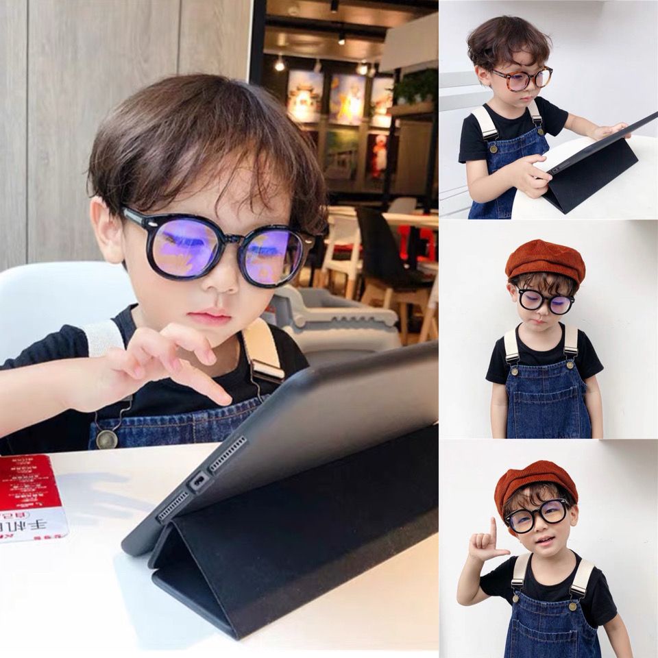 Mắt Kính Chống Bức Xạ Ánh Sáng Xanh Dành Cho Trẻ Em Chơi Điện Thoại / Máy Tính