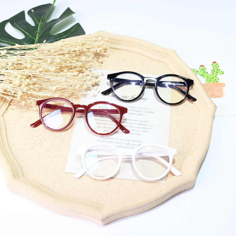 Kính Chống Tia Bức Xạ Ánh Sáng Xanh / Đen Trơn Thời Trang Cho Bé Trai Và Gái