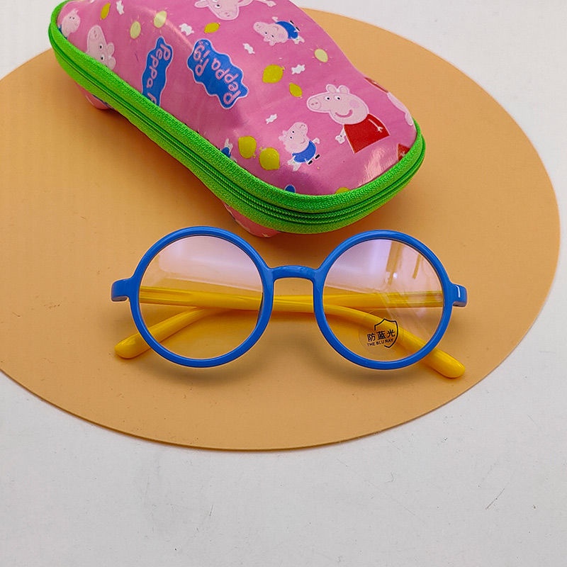 Mắt Kính Gọng Tròn Chống Tia Bức Xạ Chống Ánh Sáng Xanh Dành Cho Bé