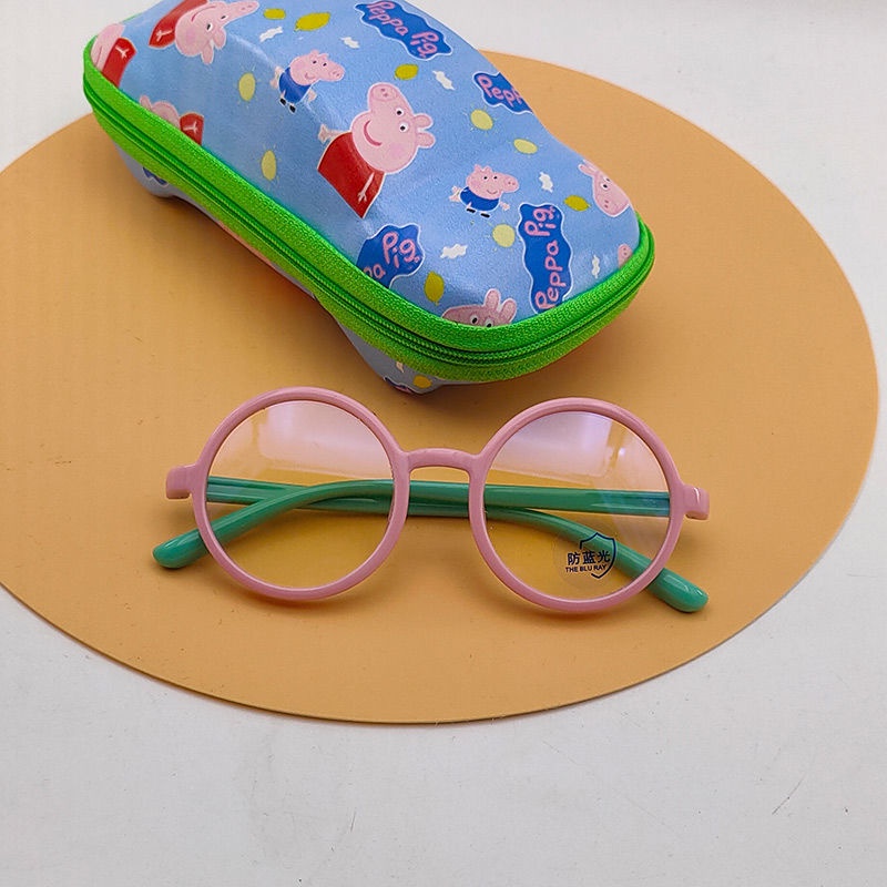 Mắt Kính Gọng Tròn Chống Tia Bức Xạ Chống Ánh Sáng Xanh Dành Cho Bé