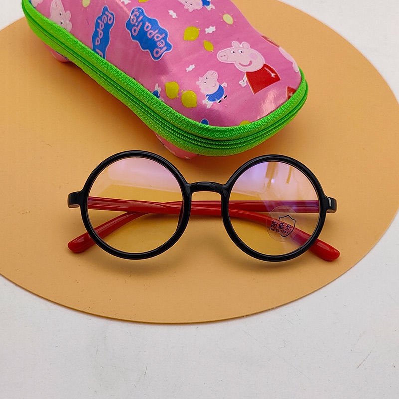 Mắt Kính Gọng Tròn Chống Tia Bức Xạ Chống Ánh Sáng Xanh Dành Cho Bé