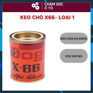 Keo con chó x66 , dán giày da, dán gỗ, keo dán đa năng loại 200ml, 600ml- chamsocoto