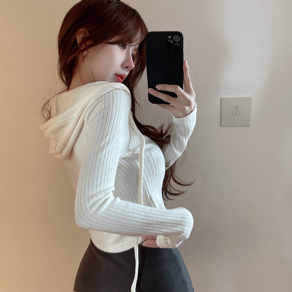 Áo Khoác Cardigan Dệt Kim Tay Dài Có Khóa Kéo Đôi Thời Trang Mùa Hè Cao Cấp Cho Nữ