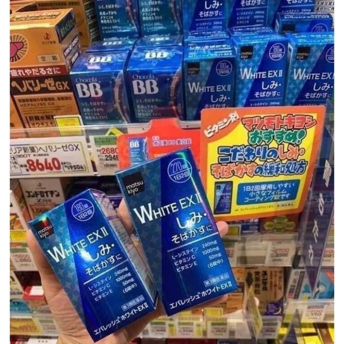 Viên uống trắng da White Ex II Nhật Bản