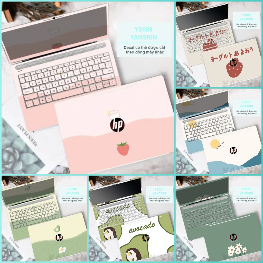 Skin Laptop Chống Trầy Mẫu Cute Dễ Thương - Skin Laptop Không Gây Nóng Asus Lenovo,..