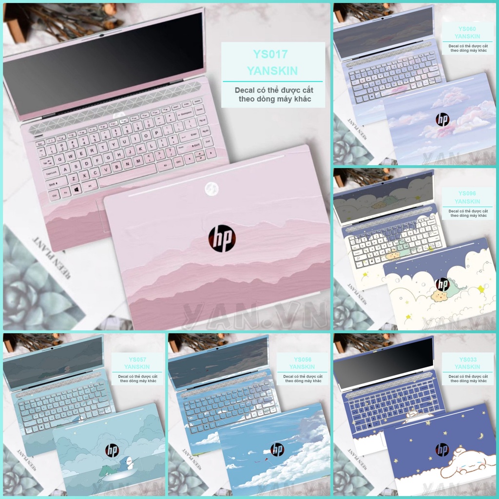 [Hàng Có Sẵn-Gửi Mã Máy, Ảnh Máy Khi Đặt] Skin Laptop Chống Trầy Mẫu Mây Trời - Miếng Dán Cắt Chuẩn Cho Các Dòng Laptop