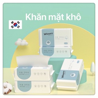 Khăn mặt dùng 1 lần lau khô ướt WIMARN Hàn Quốc chăm sóc đa năng tiết kiệm tiện dụng