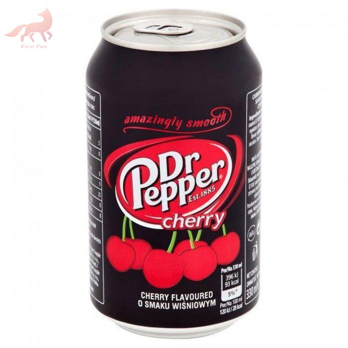 Soda Water Original DR Pepper Nước Có Ga Hương Anh Đào 330ml