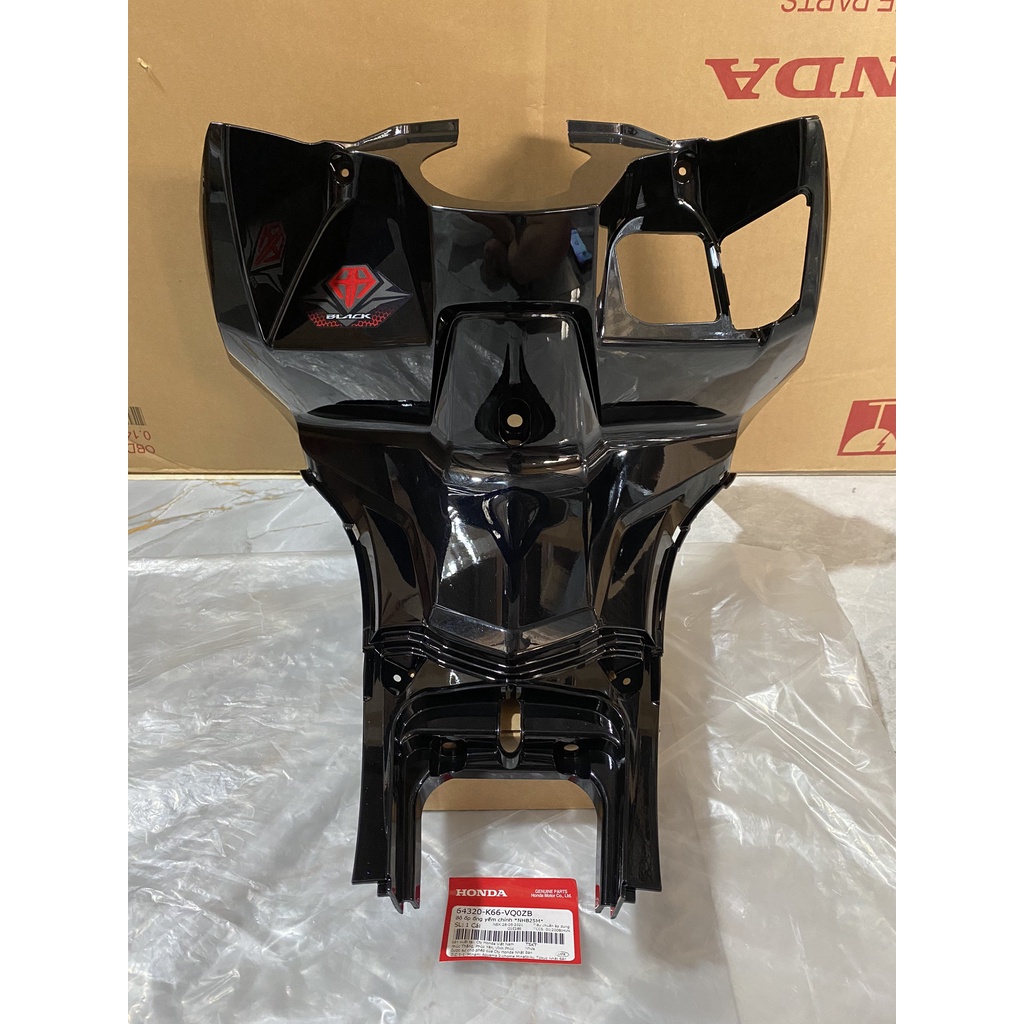 Ốp ống yếm chính | Ốp ổ khóa Air Blade 125  màu Đen bóng *NHB25M* chính hãng Honda